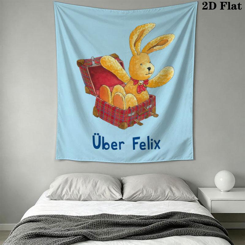 Felix Zirkus (2) Wandteppich Ästhetisches Wandbehang Gedruckter Stoffdecke Dekorative Wandteppiche für Schlafzimmer Wohnzimmer Heimdekoration