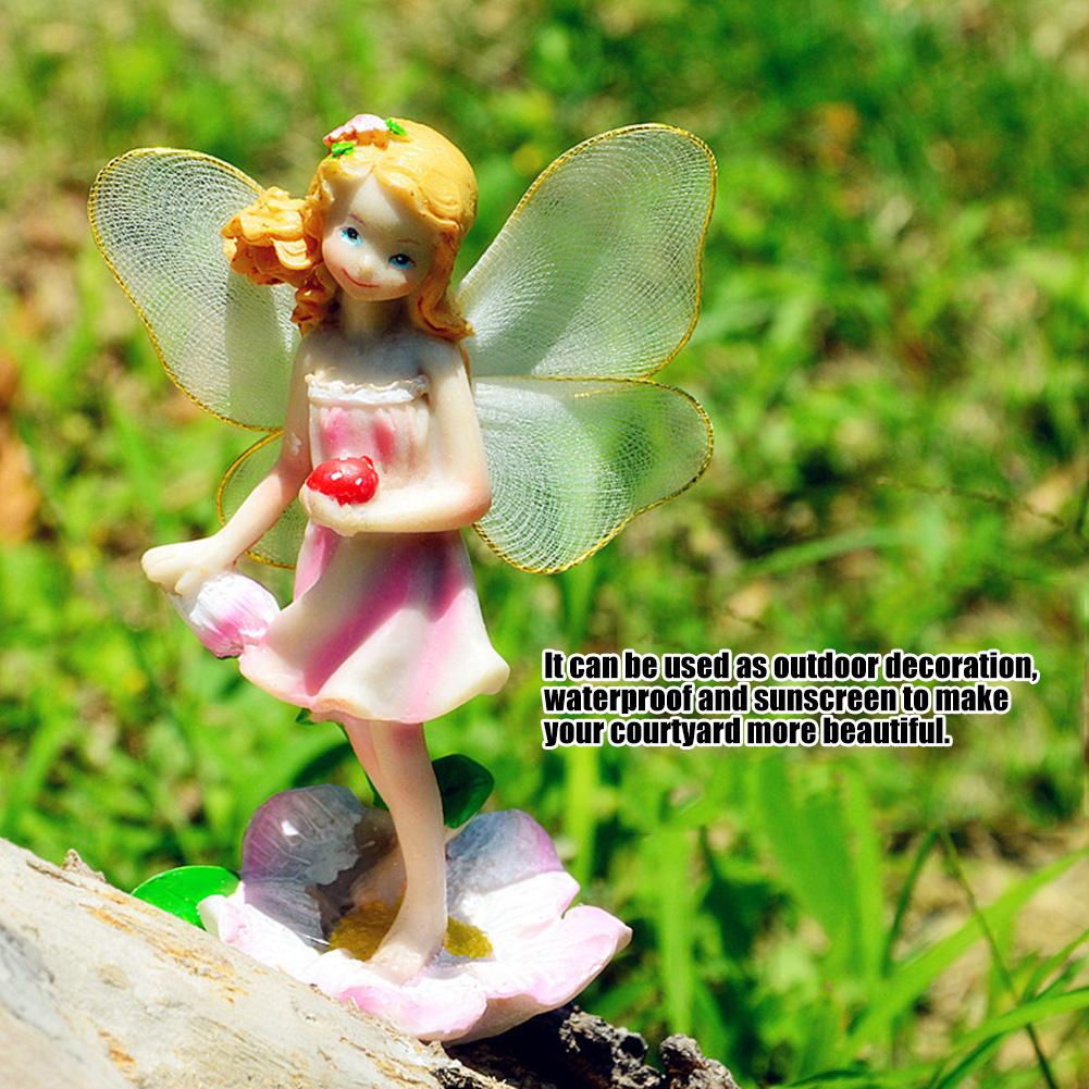 4 Buc/Set Statuie Zână Sculptură Elf Artă Meșteșug Decorațiune Ornament Grădină Curte Exterioară