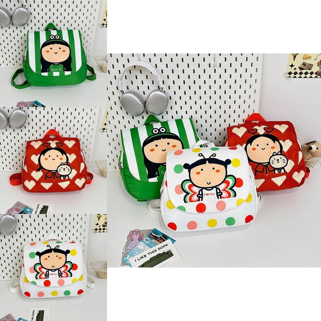 Adorable Cartoon Kids Backpack For School Lightweight Nylon Design Perfect For Boys And Girls