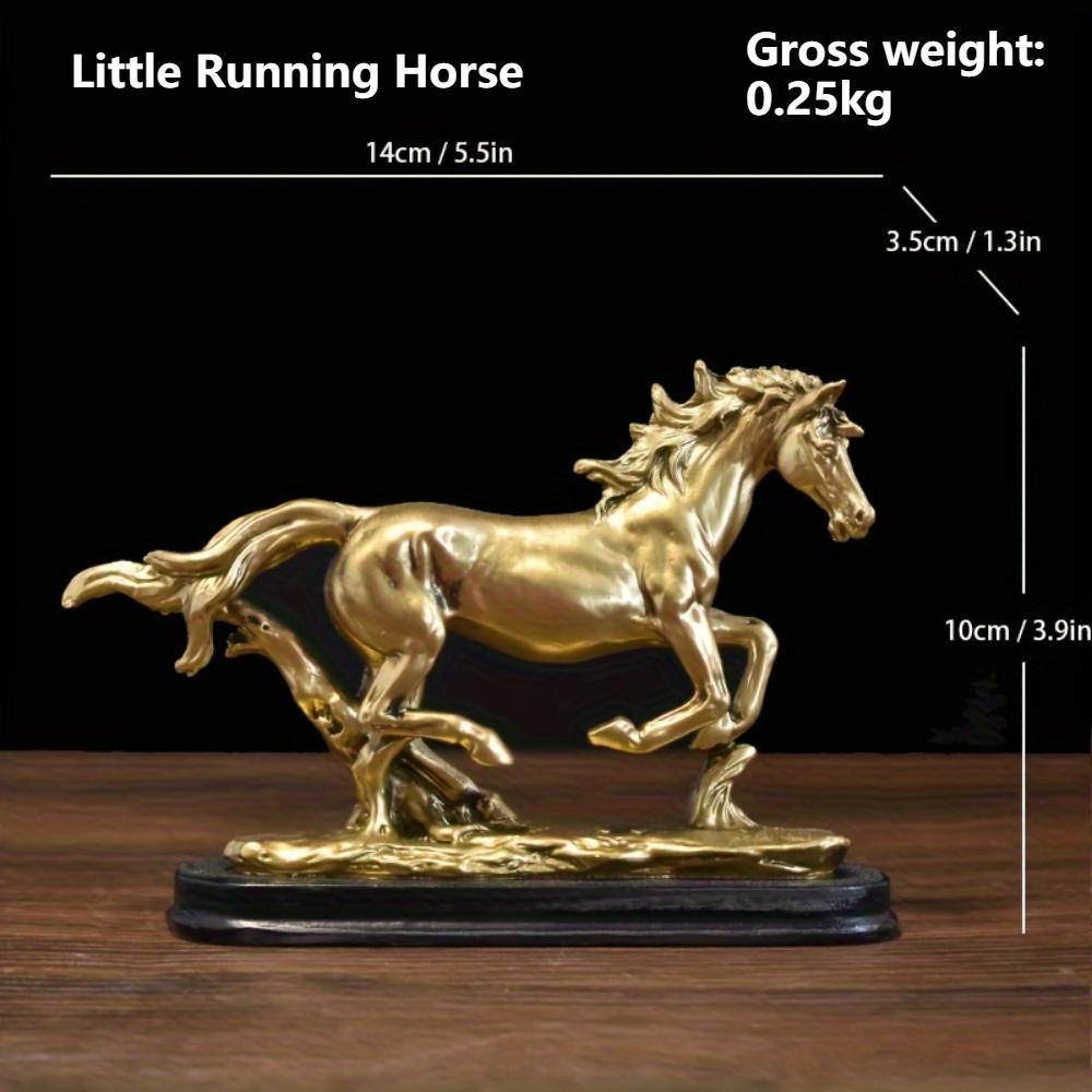Statua Ornamento Cavallo in Resina Moderna Creativa, Scultura Animale Simulazione, Decorazione per la Casa per Soggiorno Ufficio, Regalo per Laurea Vacanze per Amici