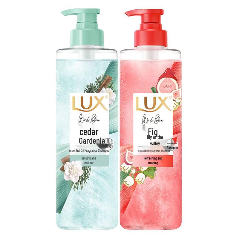 LUX Essential Oil Fragrance Shampoo Duo (Fig Lily of the Valley & Cedar Gardenia)