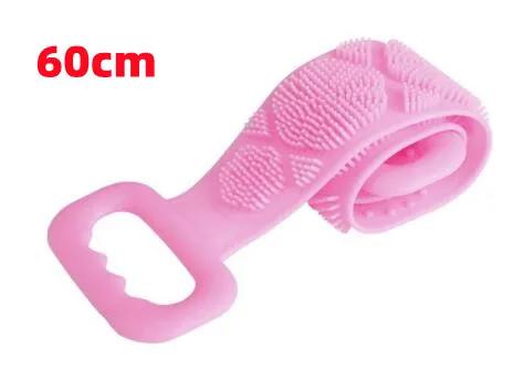 Body Silicone Brush Double Sided Strong Shower Long Strip Back Scrub Towel For Scrub Body Exfoliating Sponge Massage Clean Tools Set