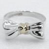 TIFFANY&Co. Ribbon Motif Ring K18 Yellow gold/Silver925 #4.9(US Size) Ribbon 3.4g Women Used