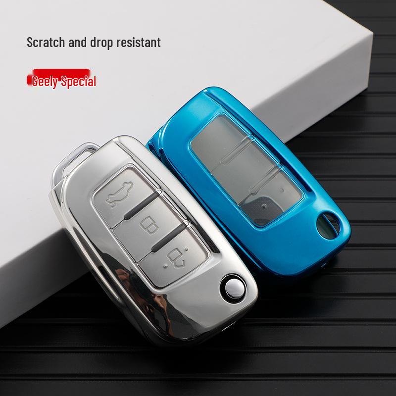 Geely Vision Autoschlüsselhülle für Schaltgetriebe - Passend für X3, King Kong, Panda, X1 Modelle, Klappbare Schale