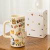 High Appearance Cute Dinosaur Ceramic Mug,Breakfast Milk Coffee Mugs, Large Capacity Straight Tea Cups, Birthday Gift Kawaii Cup