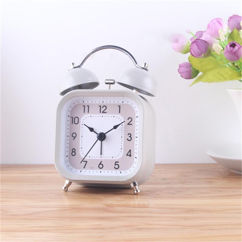 3'' Mechanischer Wecker Genaue Zeitanzeige Studentenuhr Lauter Ton, Batteriebetrieben Metallrahmen