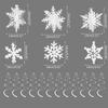 1Set Christmas Spiral Hanging Deco Mini Christmas Tree Snowflake Swirl Ceiling Deco For New Year Xmas Party Ornaments