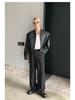 Unisex High-End Motorcycle Jacket: Spring & Autumn American Street Style with Padded Shoulders