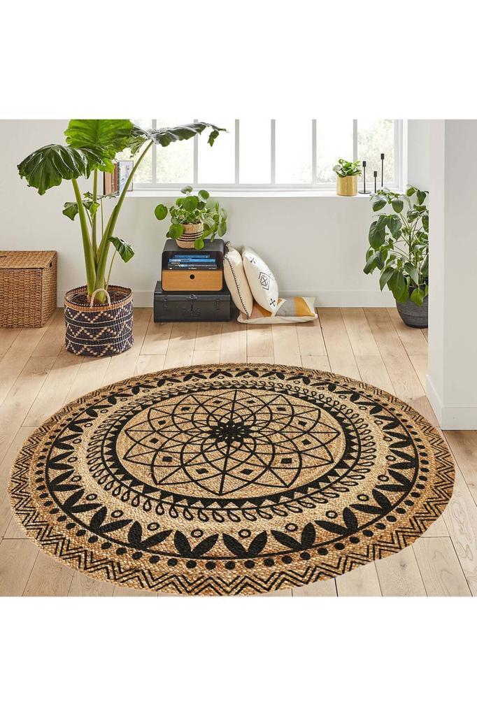 Rovigo Home Washable Round Printed Carpet RHM7042