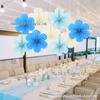 Birthday Party Wall Decorations: Paper Flowers & Fan Set