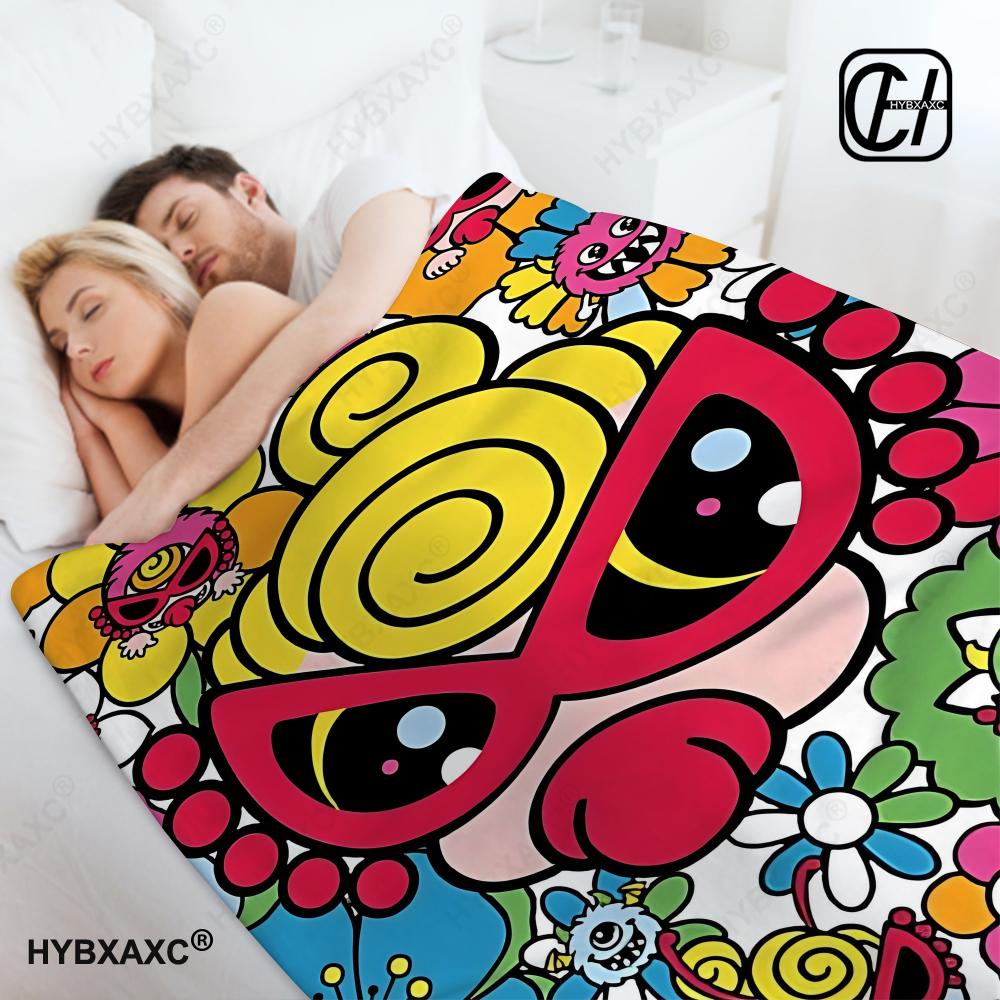 Kawaii H-Hysteric Mini Chrismas Gift Child Blanket Cartoon Decoration Lightweight Comfortable Soft Breathable Ultra Warm Blanket