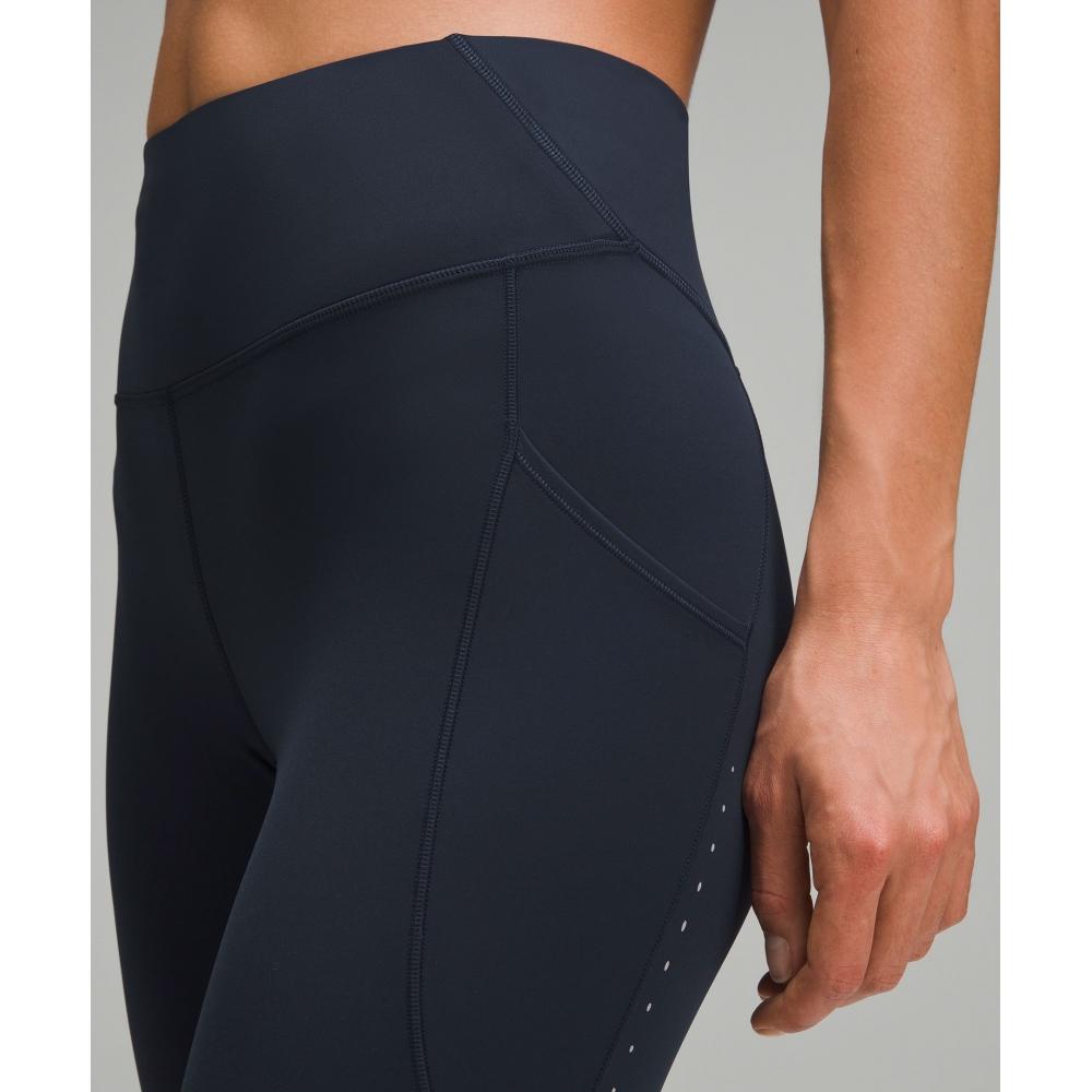 Lululemon Fast And Free High Rise Tight 28  Pockets  Updated True Navy