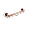 Brushed Rose Gold 304 Stainless Steel Bathroom Set: Towel Rack, Towel Ring, Paper Towel Holder, Hook.