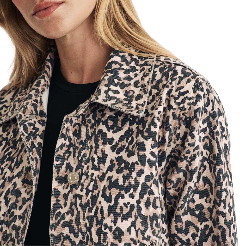 NobodyÂ´s Child Womens/Ladies Frankie Leopard Print Denim Jacket
