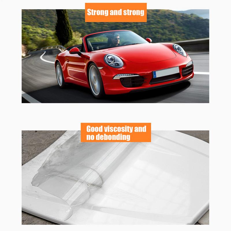 50x200cm Folie Protectoare Transparentă pentru Mașină cu 3 Straturi PPF Folie Protecție Vopsea Auto Anti-Zgârieturi Rezistentă la UV PVC