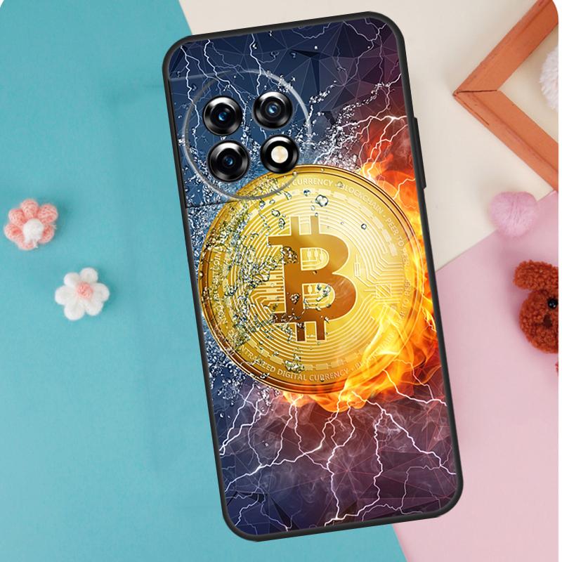 Bitcoin BTC Case For OnePlus 12 11 9 10 Pro 9RT 10T 10R 12R OnePlus Nord N10 N20 CE 2 3 Lite 2T Coque