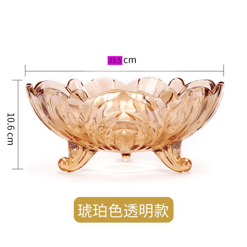 Moderne kreative Kristallglas-Fruchtschale für Zuhause, Süßigkeiten, Trockenfrüchte, Salatschüssel, Wohnzimmer Couchtisch Dekoration Aufbewahrung