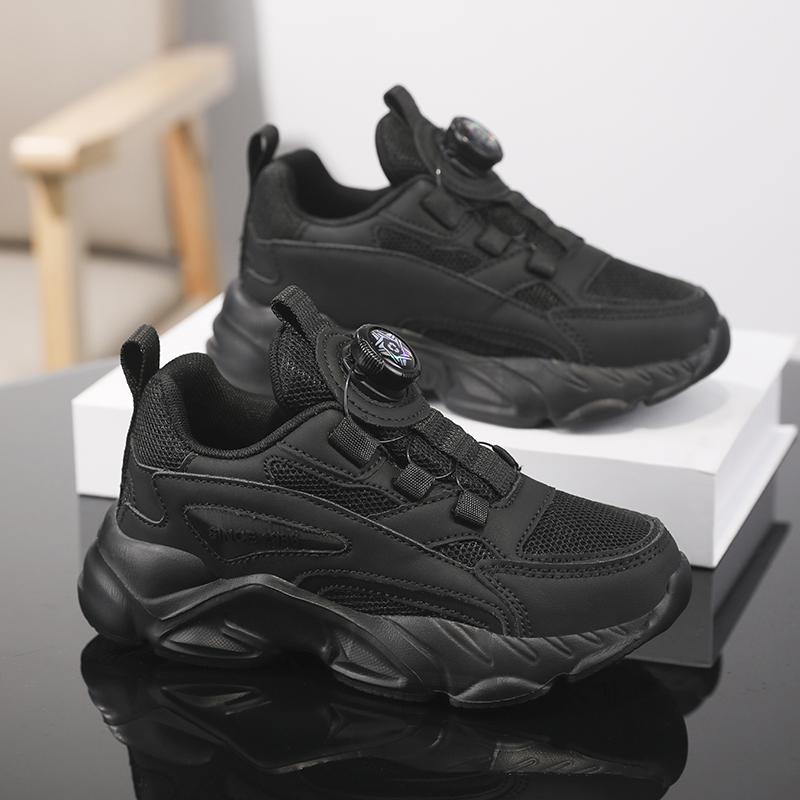 Children Chunky Sneaker Black White Boy Sports Shoes Girls Trainers Spring Lightweight School Tennis Casual Sneaker for Boy