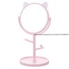Cat Ear Vanity Mirror High-Definition Tabletop Rotatable Makeup Mirror Creative Princess-Style Mirror for Girls' Dressing Table