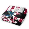 Punishers American Flag United States USA Blanket Cover Fleece Soft Throw Blanket for Bedroom Sofa Bedroom Quilt