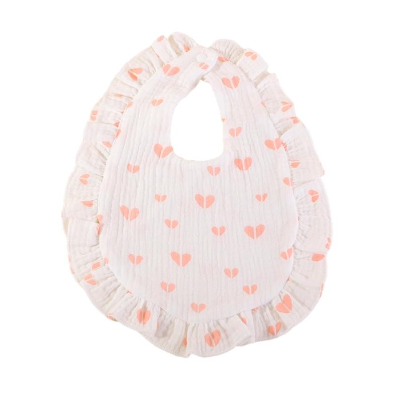 Lovely Baby Bibs Baby Drooling Bibs Cotton Bibs Unisex Baby Feeding Bibs Adjustable Teething Drooling Bibs 9x6-inch