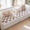 Non-slip Couch Cushion Thickened Warm Anti Slip Seat Cushion Sofa Cover Comfortable Plush Sofa Cushion Winter Plush Couch Cover