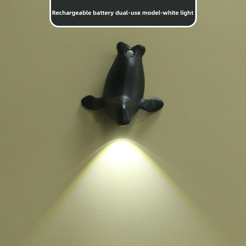 

Sea Lion Sensor Light Rechargeable Battery Wall Lamp for Corridor Entrance Hall Living Room Dual-Purpose Night Light Wardrobe