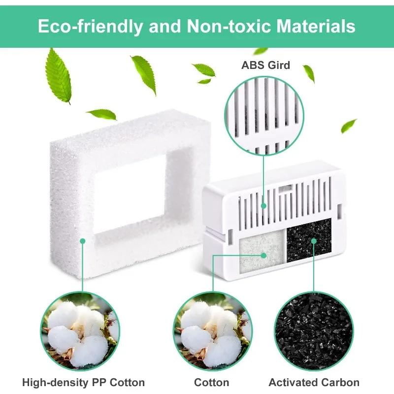 16er Pack Ersatzfilter für 360° CupCake Keramik Haustierbrunnen Dreifachfiltration Haustierbrunnen Filter
