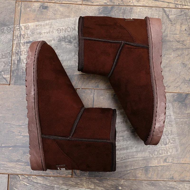 Snow Boots For Women Platform Warm Plush Men'S Winter Shoes Slip-On Ankle Men Botas Para Hombre