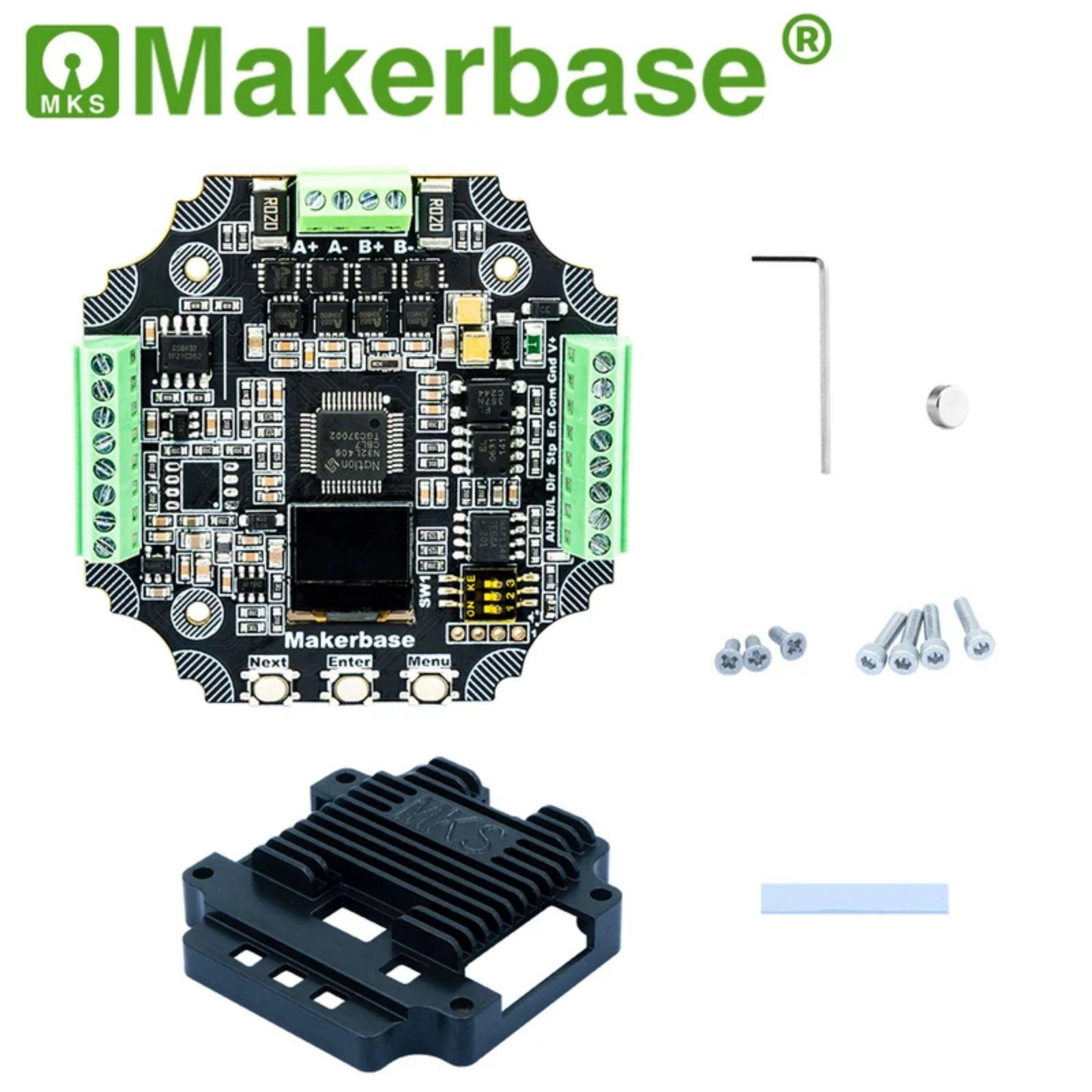 Makerbase MKS SERVO57D PCBA NEMA23 closed loop stepper motor Driver CNC 3d printer for Gen_L FOC quiet and efficient SERVO57D RS485 MB