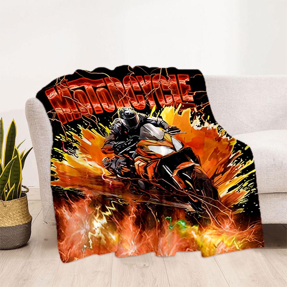Motocross Adventure Sport Flanelldecke - Weich und geeignet für Sofas, Betten, Büros, Reisen, alle Jahreszeiten und das beste Geschenk für die Feiertage.