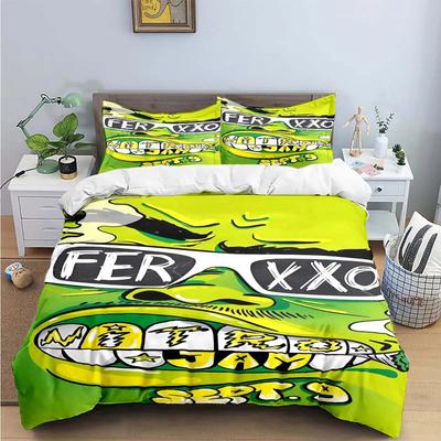 Bettwäsche-Sets mit Print von Pop-Sänger Ferxxo Feid – Luxus-Geburtstagsgeschenk