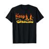 Keep Dancing Party Music Dance Dancer T Shirt Black Vintage Washed Casual Stylish Homme Slightly Graphic Soft Fashion Versatile