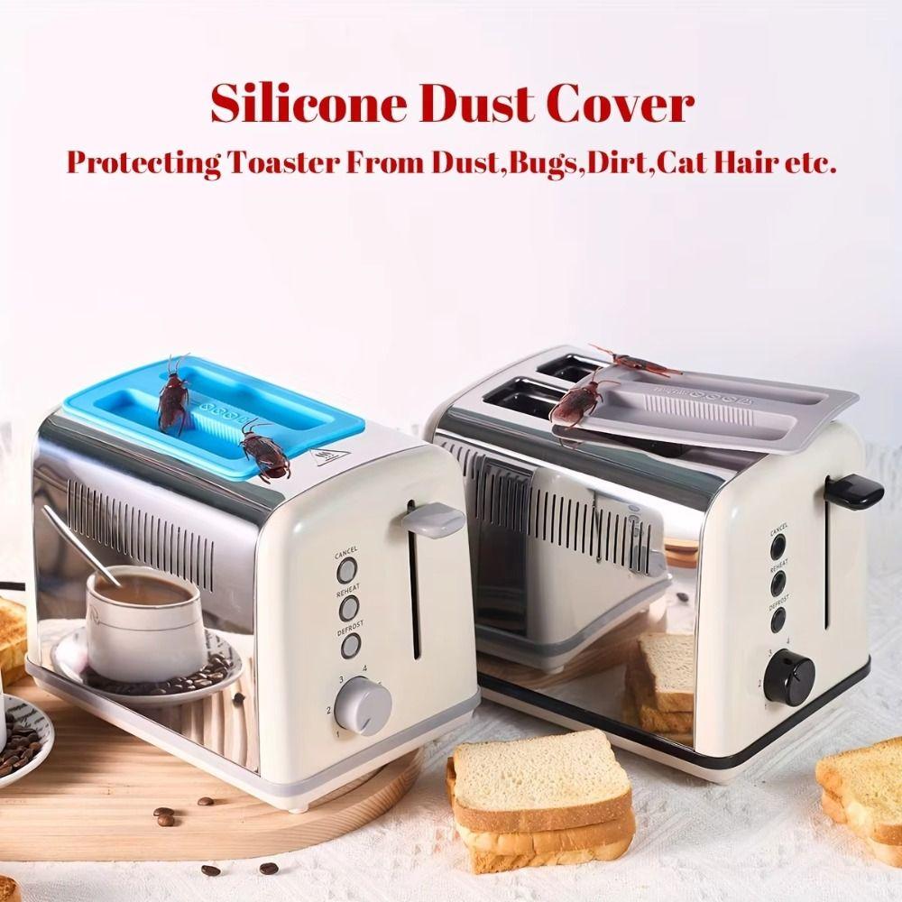 Dustproof Toaster Dust Cover Soft Toaster Upper Lid  Protecting Kitchenware From Dust Splash Buggs