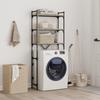 Étagère de lave linge chêne sonoma 67x25x163 cm bois ingénierie