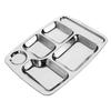 Sweet Elegant Stainless Steel Divided Lunch Plate