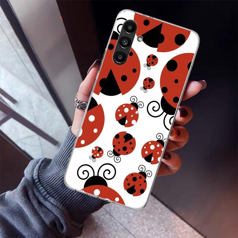 Insect Seven-Star Ladybug Phone Case For Samsung Galaxy A17 A16 A15 A14 A13 A57 A56 A55 A54 A53 A37 A36 A35 A34 A33 A26 A25 A24