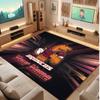 Brisbane Broncos Personalized Crystal Velvet Carpet, Customized Name Text Soft Anti‑Slip Rug for Living Room Bedroom