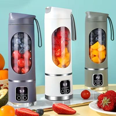 Portable USB Rechargeable Blender Juicer Cup Electric Smoothie Maker Mini Fruit Vegetable Blender Bottle Quick Mixing for Travel Home Outdoor Use