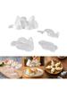 Set of 2 Cute Cats Shaped Rice Molds for Fun Meal Preparation Animal Shape Sushi Mould Mashed Potato Baking Supplies