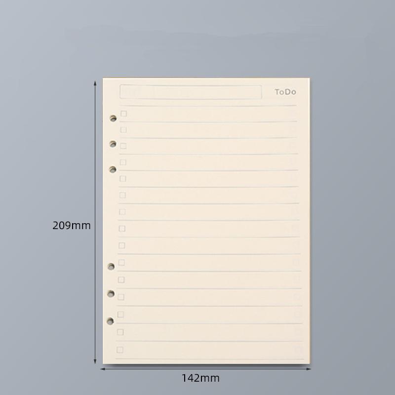 45 Sheets A5 A6 A7 Loose Leaf Notebook Refill Spiral Binder Inner Page Line Blank craft Grid Inside Paper Stationery