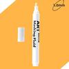 White Fluid Pen 3.0mm Broad Tip 0.7mm Fine Tip White Paint Pen for Watercolor Painting Artwork Highlighting