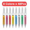 16-48Pcs Syringe Pens Retractable Fun Nurse Pens Novelty Multi Colors Medical Ballpoint Pens Gifts for Nurses Nursing StudentPen