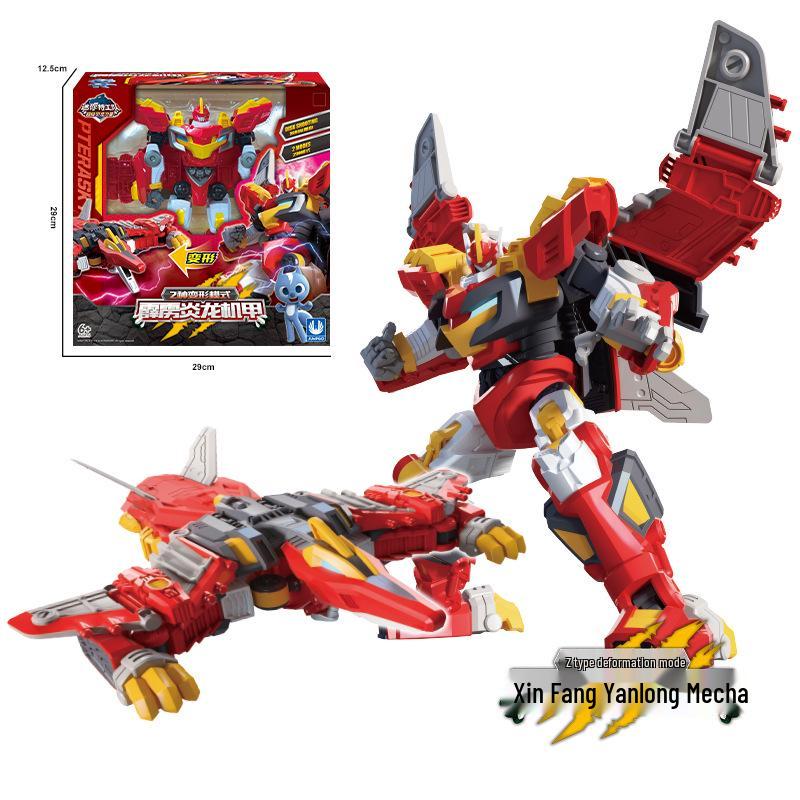Zhan Gao Mini Force Super Dinosaur Power Series 2 Transforming Mecha Robot Toy
