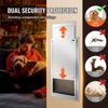 Pet Door for Door with Lock and Magnetic Flap System Aluminum Frame Large