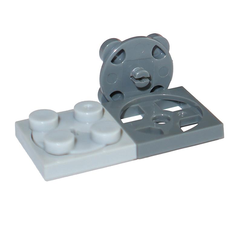 Building Blocks Technology Accessories Turntable 2x2 Plate Base 3680 Turntable 2x2 Plate Top 3679 MOC Parts Bricks Toys for Kids