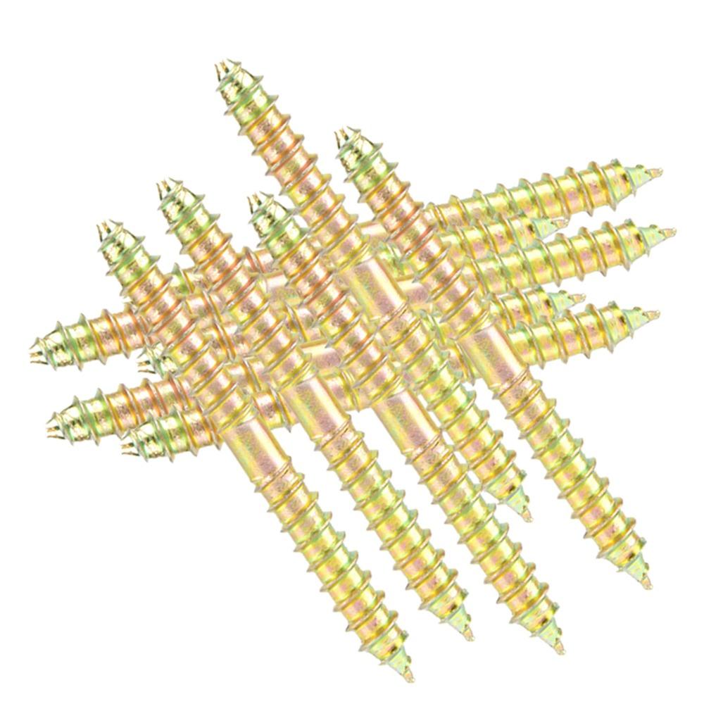 6x60mm Double Ended Screws Double Sided Woodworking Dowel Screws Dowel Screws  Assortment