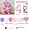 44pcs Marie Cat Balloons Baby Pink Girl Birthday Party Balloons Decoration Cartoon Marie Cat Animal Pet Baloon Baby Shower Decor