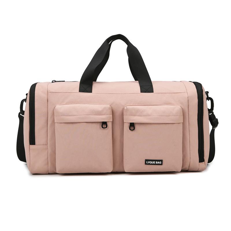 

Дорожня сумка, Студентська сумка великої місткості для коротких поїздок, для вправ, йоги та фітнесу рожевий