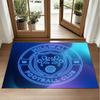 Millwall Football Design Crystal Velvet Rug Soft Decorative Mat for Bedroom Entrance